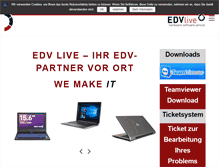 Tablet Screenshot of edv-live.com